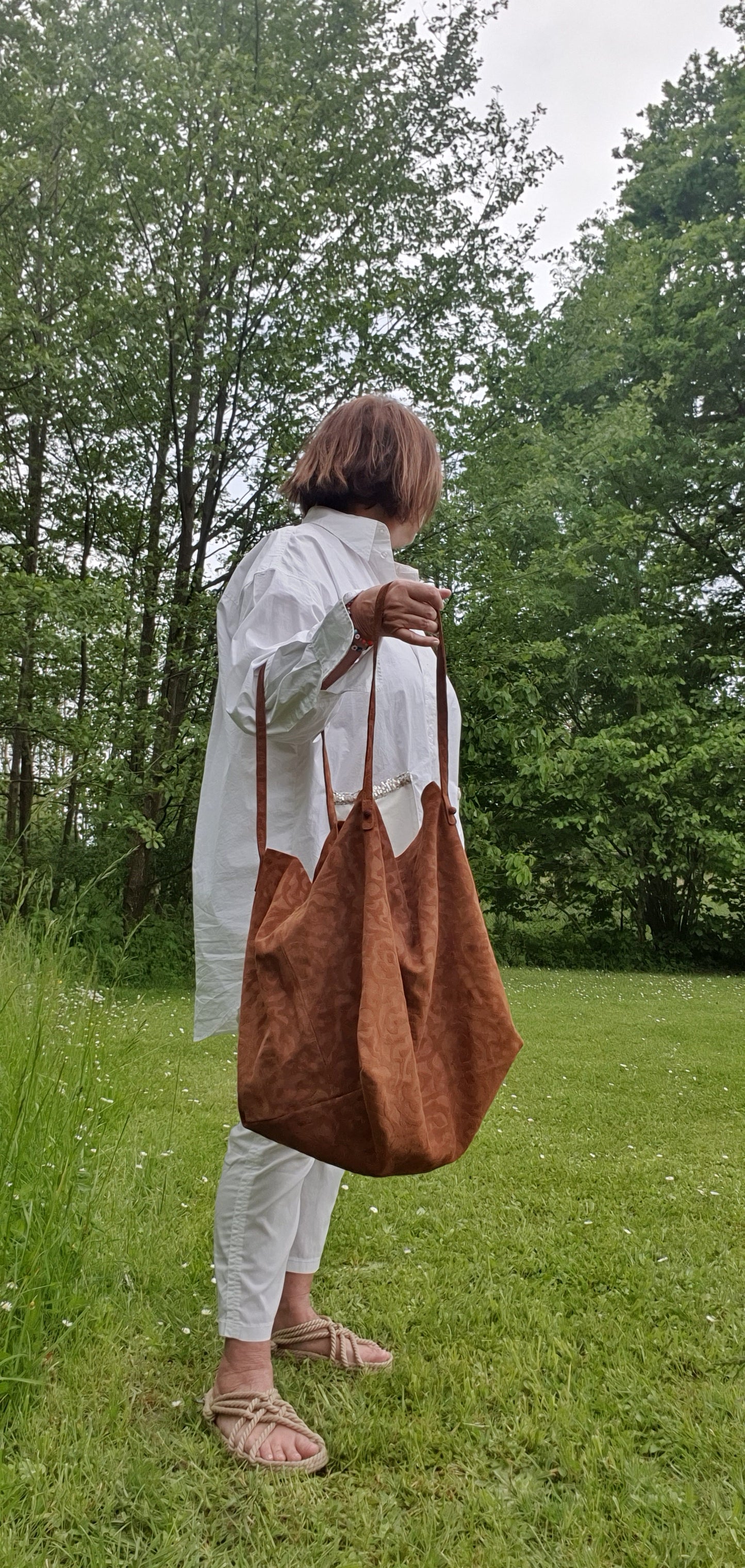 Leather & fabric bags LYNN