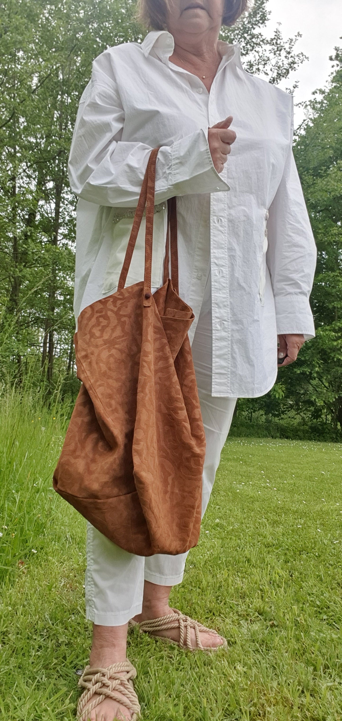 Leather & fabric bags LYNN