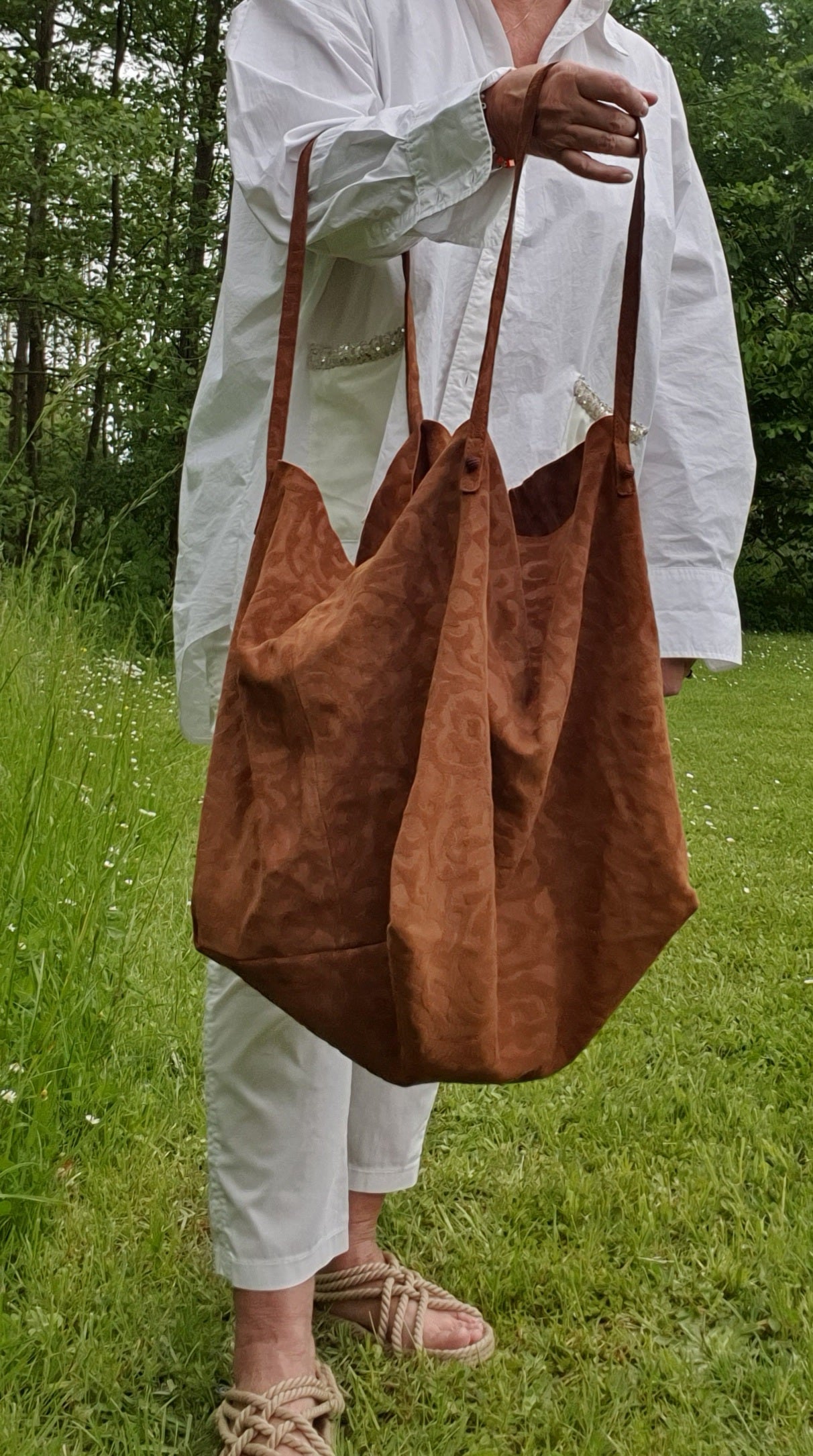 Leather & fabric bags LYNN