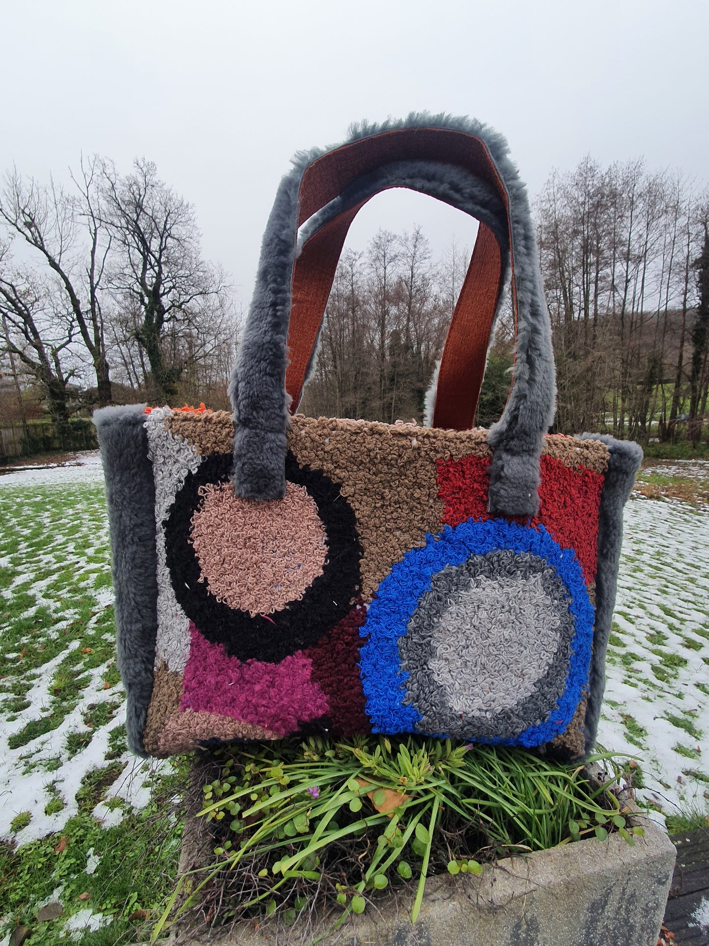 leather& fabric bags EMANUELLE