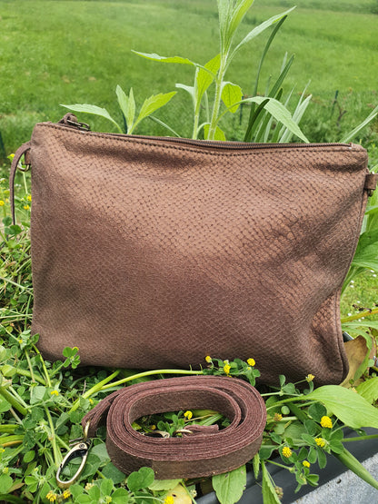 Leather pochette SABRINA
