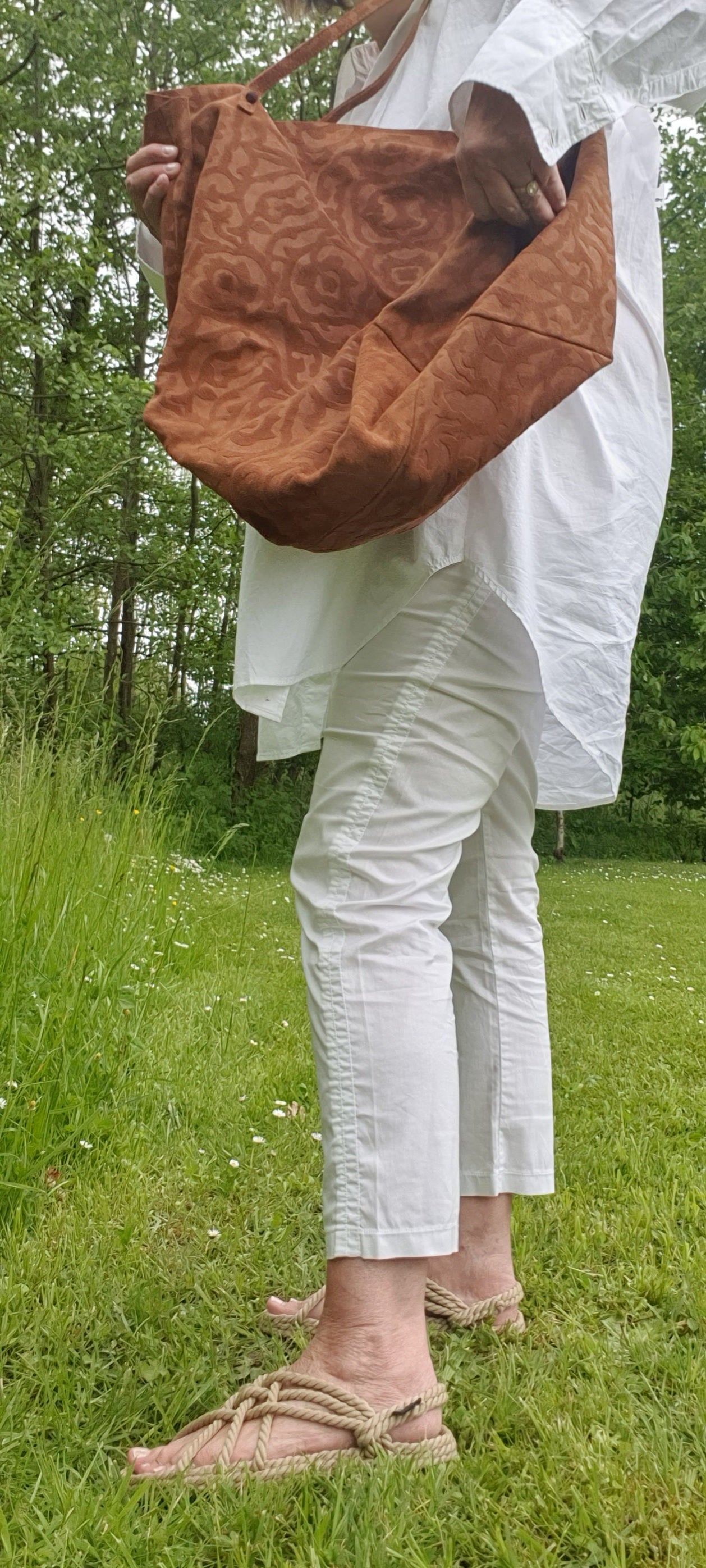 Leather & fabric bags LYNN