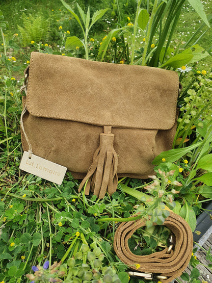 Leather pochette FOUZIA