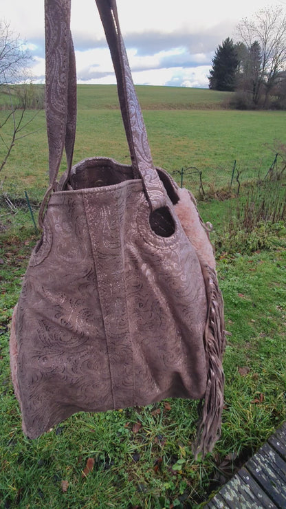 leather & fabric bags AURELIE